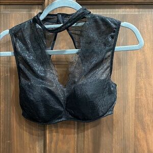 Victoria Secret Lace Halter Crop Bra